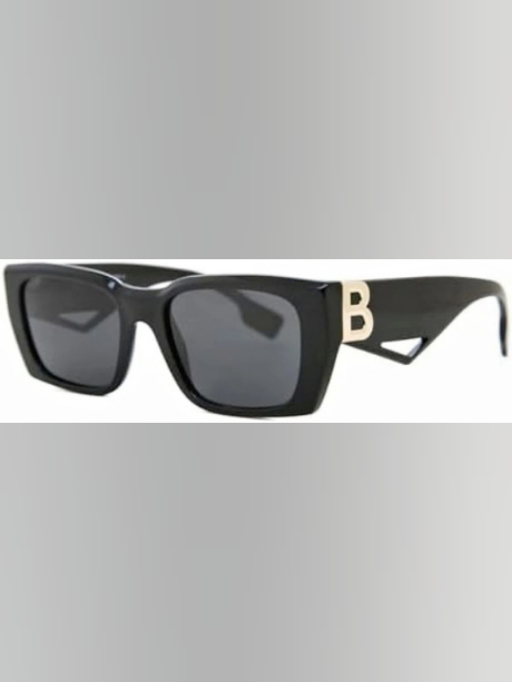 New Designer Inspired Rectangle Sunglasses Black Sunglasses